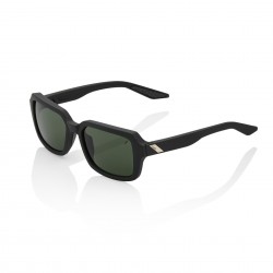 100% Ridely Sunglasses - Soft Tact Black/Grey Green