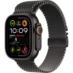 Apple Watch Ultra 2 GPS + Cellular 49mm Black Titanium Case with Black Titanium Milanese Loop