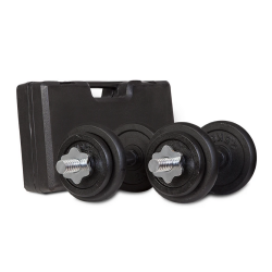 Lifespan Fitness 20kg Dumbbell Set with Case 