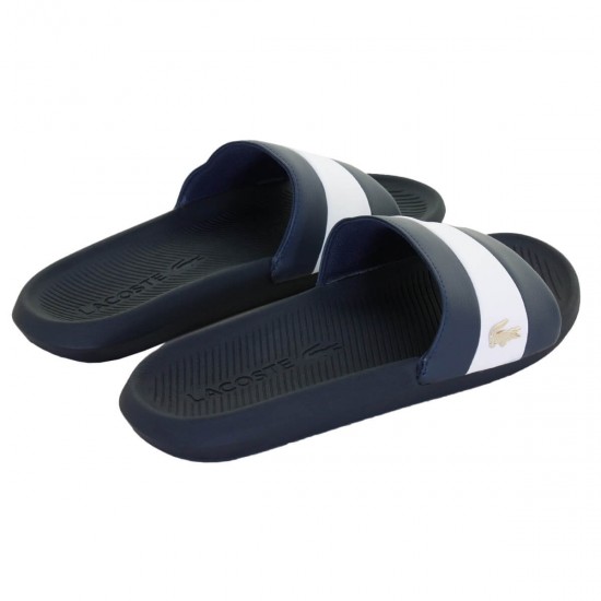Lacoste Croco Slide 120 3 US Womens - Navy White