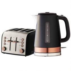 Russell Hobbs Brooklyn Kettle & Toaster Pack - Copper