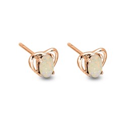 Wellington Jeweller - In-Love Solid Opal Earrings (Rose Gold)